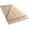 Ekena Millwork Rustic Four Board Spaced Board-n-Batten Smooth Faux Wood Shutters w/Z-Board, 23 1/2W x 76H, PR SHUBSZ23X76SMPR - alternate 11